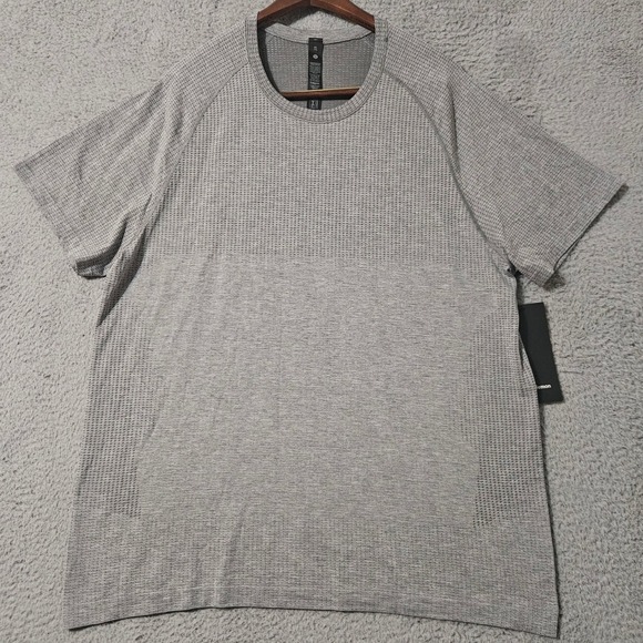Lululemon Men's 2XL Metal Vent Tech Short-Sleeve Shirt‎ Slate Gray LM3FG2S NWT